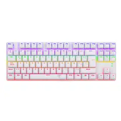 T-DAGGER - Teclado Bora Lite Rainbow T-TGK313W-LIT Blanco Español