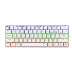 T-DAGGER - Teclado Arena Lite T-TGK321W-LIT Blanco Español