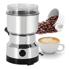 GENERICO - Molino De Café Eléctrico Multifuncional Trituradora Grano Plateado