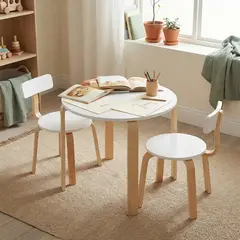 RELAN - Juego de Mesa y 2 Sillas Para Niños Sitte Nórdico