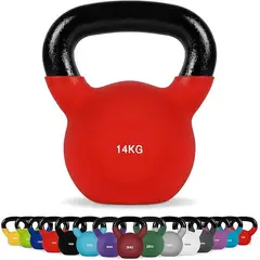 GENERICO - Mancuerna Pesa Rusa Kettlebell Neopreno 14 Kg Gym Color Surtido
