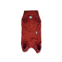WAWAW - Trusa posquirúrgica M terracota sesgo rojo