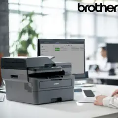 BROTHER - Impresora Multifuncional DCP-L2640DW Wi-Fi Bluetooth Laser Monocromatica