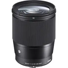 SIGMA - Lente 16 mm f/1.4 DC DN para cámaras Sony con montura E