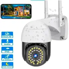GENERICO - Camara Robotica Para Exteriores Wifi Full Hd 1080p Ptz Zoom