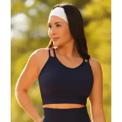 FAJATE - Top deportivo de alta compresión en abdomen alto con tiras