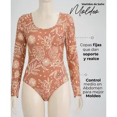 FAJATE - Traje de baño entero con efecto moldeador y realce