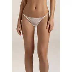 TOUCHE LINGERIE - Panty brasilero hilo de tiro medio y costados delgados Ref. 0166O62