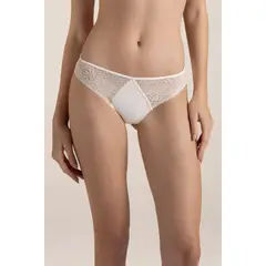 TOUCHE LINGERIE - Panty de tiro medio elaborado en microfibra y encaje Ref. 0264O62