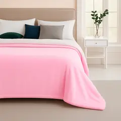 LILE - Cobija Piel de Conejo Sintética Rosado