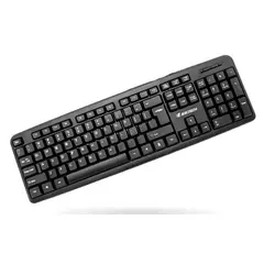 INNOVA - Teclado Jertech K-328 Teclas Silenciosas Compatible Con Pc, Mac Y Android Negro Negro