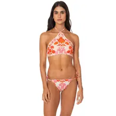 MAAJI - Petal Spell Petal Halter Crop Top Bikini Top