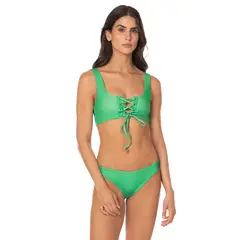 MAAJI - Green Dazzle Classic Bralette Bikini Top