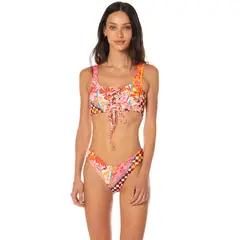 MAAJI - Cosmic Tropic Dazzle Lace Up Bralette Bikini Top
