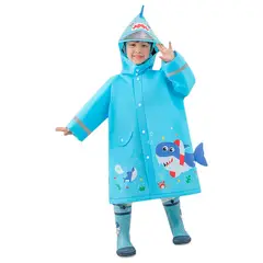 NUBOTTA - Capa Lluvia Niños Diseños Visera Impermeable Expansor Morral
