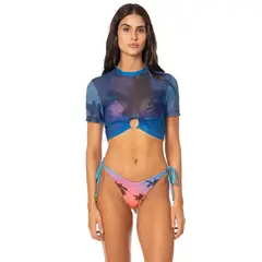 MAAJI - Peach Drift Dyna Beachwear Crop Top