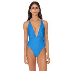 MAAJI - Blue Safri Signature Cut Plunge One Piece