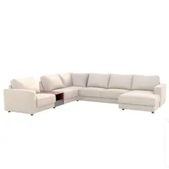 GENERICO - Sofá Esquinero Modular con las en L y Moderna Color BlancoBeige