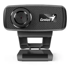 GENIUS - Cámara Web FaceCam 1000X - Resolución HD 720p - Micrófono Integrado - USB Plug & Play - Negra