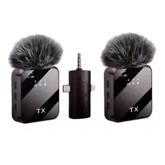 GENERAL - Micrófono Solapa Inalambrico Doble F11-2