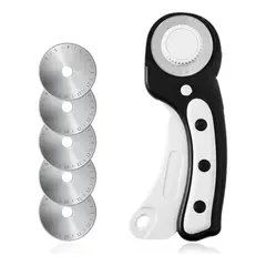 GENERICO - Cortador Giratorio 4.5 Cm - Súper Afilado 5 Cuchillas