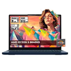 LENOVO - PORTÁTIL IDEAPAD SLIM 3 RYZEN 5 8640HS 8GB RAM 512GB SSD 15,3" WUXGA