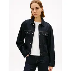 TOMMY HILFIGER - Chaqueta azul denim de color oscuro
