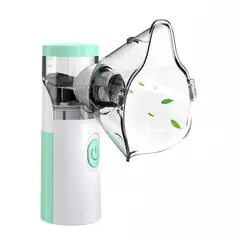 TIENDITA DEL BEBE IMPORTADORA MC - Inhalador Nebulizador Portátil Para Adultos Y Niños Verde Claro