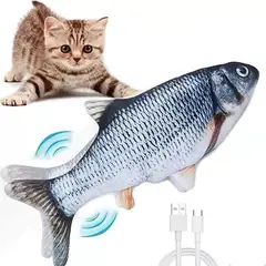 CLEAR - Pez Juguete Electrónico Para Mascotas, Gatos Con Movimiento