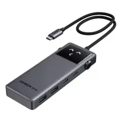 UGREEN - Hub USB-C 6 Puertos 4K 60HZ HDMI 100W 10 Gbps Pantalla Led
