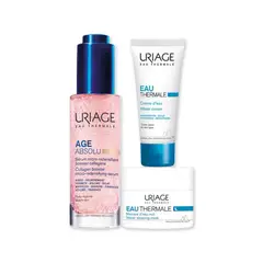 URIAGE - Kit Age Absolu Suero + Agua Termal Crema 15 Ml + Agua Termal Mascarilla De Noche 15 Ml