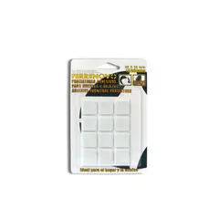 FERRENOVO - Fieltros Adhesivos Blancos 20 x 20 mm x12
