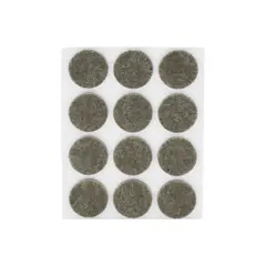 FERRENOVO - Fieltros Adhesivos Marrón Redondos 22 mm x12