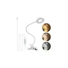 GENERICO - Lampara De Lectura Con Pinza Blanca