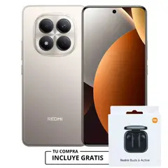 XIAOMI - Celular REDMI NOTE 15 PRO 4G - 256 GB 8GB RAM TITANIO - Incluye Redmi Buds 6 Active