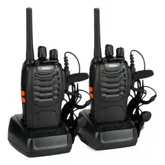 BAOFENG - Kit X2 Radio Walkie Talkie Largo Alcance 16 Canales UHF BF-888S