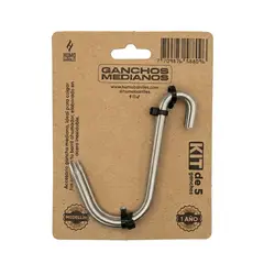 HUMO BARRILES - Kit Ganchos X 5 Mediano ideal para Barriles ahumadores de 12-28-38 LBS