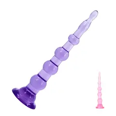 GENERICO - Plug Anal Dilatador En Perlas Iniciador Con Chupa Adherente ROSADO