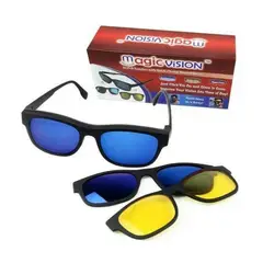 GENERICO - Gafas Magic Vision Polarizadas Dia y Noche con Recambios Magneticos
