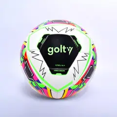 GOLTY - Balón de Fútbol Fantasy No.4 Cosido a Máquina Negro