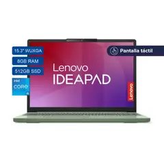 LENOVO - PORTATIL IDEA 3 SLIM/ CORE I5 13420H/ 512GB/ 8GB DR5 / 15" TOUCH VERDE/ WIN 11