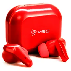 VSG - Auriculares Inalámbricos Aureus Bluetooth 5.3 Color Rojo