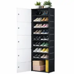 ONE PIXEL - Organizador De Zapatos 5 Puertas 9 Niveles Zapatero Estante