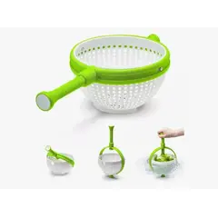 HOME ELEMENTS - Colador Escurridor Giratorio Verduras Fruta