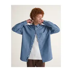 VANS - Camisa Hombre LAWSON SOLID OXFORD Azul