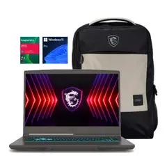 MSI - PORTATIL GAMER THIN A15 INTEL CORE i5 13420H / 8GB / 15.6” FHD / SSD 512GB/ RTX 3050/WIN 11 PRO