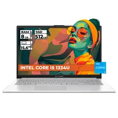 ASUS - PORTATIL VIVOBOOK INTEL CORE I5-1334 8 GB RAM 512 GB SSD 15,6" FHD COLOR PLATEADO