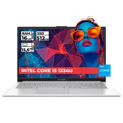 ASUS - PORTATIL VIVOBOOK INTEL CORE I5-1334 16 GB RAM 512 GB SSD 15,6" FHD COLOR PLATEADO