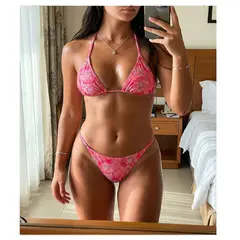 GENERAL - Vestido De Baño Mujer Moda Europea Rosa