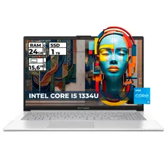 ASUS - PORTATIL VIVOBOOK INTEL CORE I5-1334 24 GB RAM 1 TB SSD 15,6" FHD COLOR PLATEADO